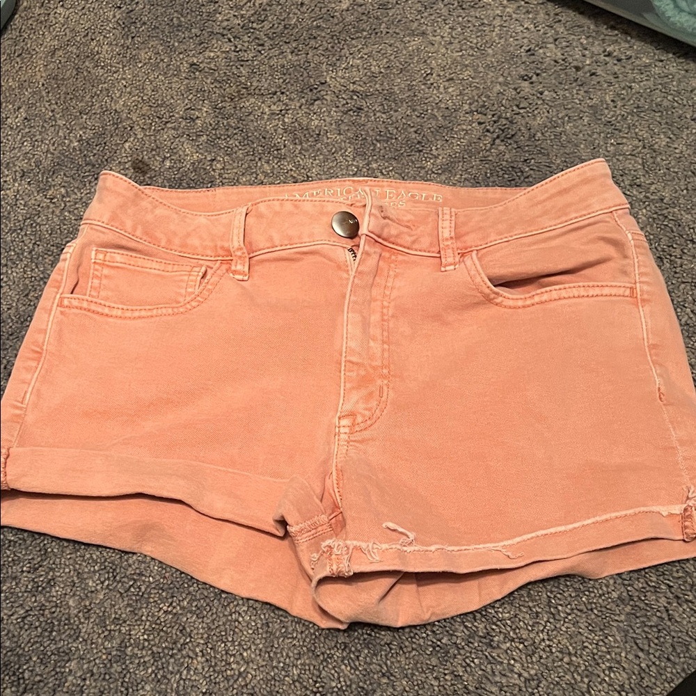 American Eagle Outfitters Peach Jean Shorts